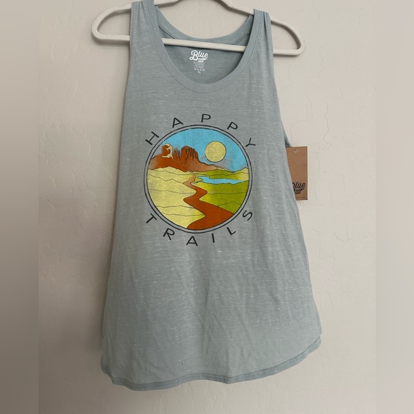 Happy Trails Sedona Red Rocks Flowy Tank Top Women’s XL Graphic Tee Cheers - Picture 1 of 5